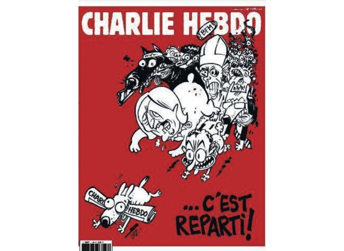 La copertina di Charlie Hebdo