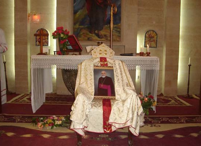 Il ricordo di monsignor Rahho nella chiesa di San Paolo a Mosul Il ricordo di monsignor Rahho nella chiesa di San Paolo a Mosul