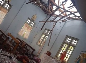 L’esercito danneggia e occupa un’altra chiesa in Myanmar