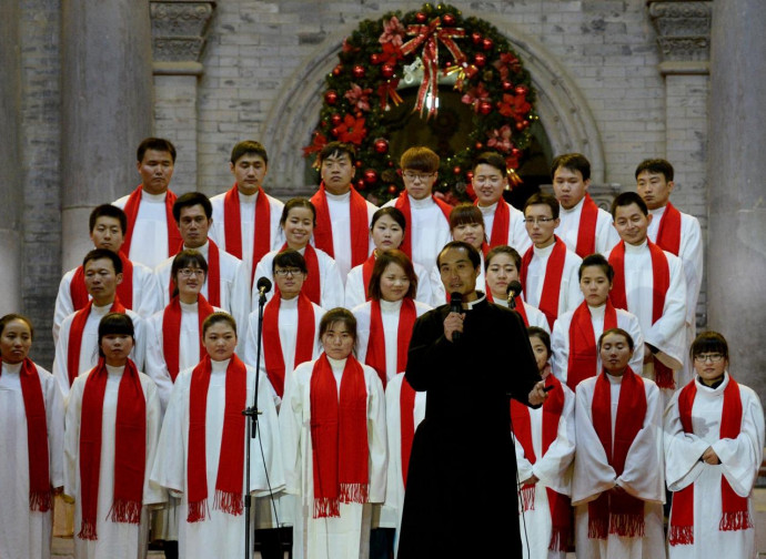 Cina, coro cattolico a Xian