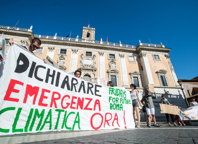 Lo sciopero per il clima a Roma Lo sciopero per il clima a Roma