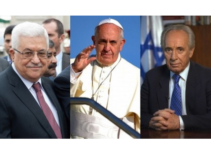 Muhmad Abbas (Abu Mazen), papa Francesco, Shimon Peres Muhmad Abbas (Abu Mazen), papa Francesco, Shimon Peres