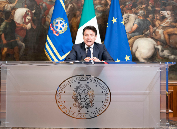 Il presidente del Consiglio Giuseppe Conte