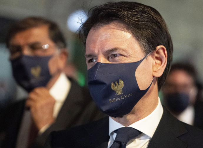 Conte al concerto della banda della Polizia Conte al concerto della banda della Polizia