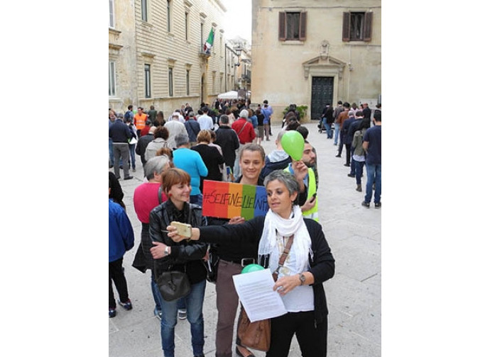 Contromanifestazione a Lecce