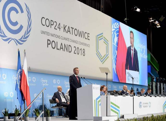 Apertura della Cop24 a Katowice Apertura della Cop24 a Katowice
