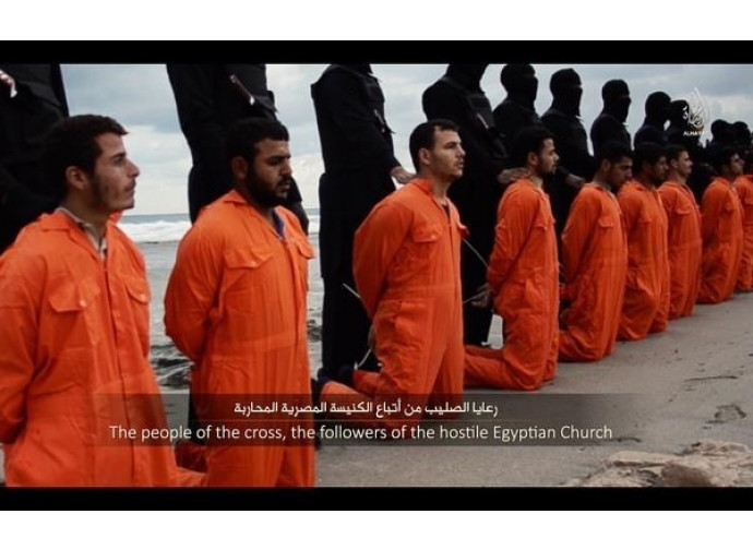 Copti decapitati dall'Isis in Libia Copti decapitati dall'Isis in Libia