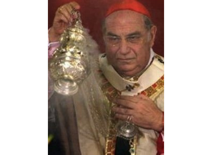 Il cardinale di Palermo Paolo Romeo