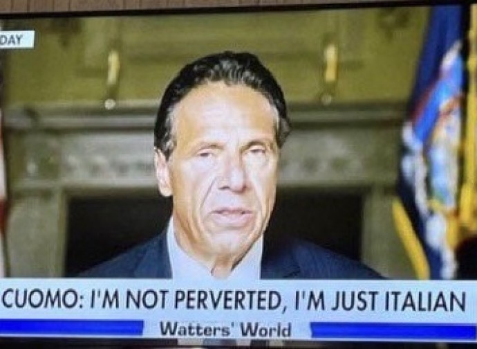Cuomo: "non sono perverso, sono solo italiano" Cuomo: "non sono perverso, sono solo italiano"