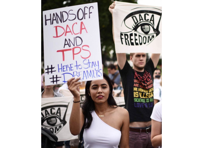 Protesta in difesa della legge DACA Protesta in difesa della legge DACA