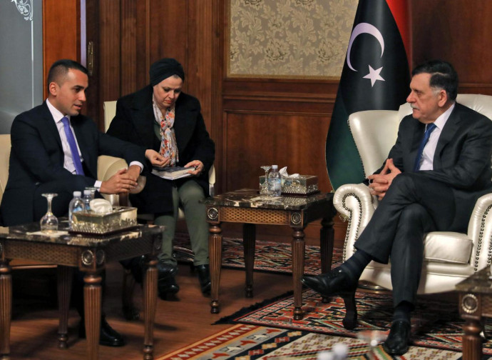 Di Maio incontra Sarraj a Tripoli Di Maio incontra Sarraj a Tripoli