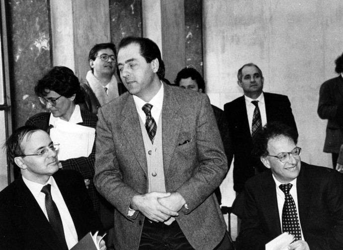 Davigo, Di Pietro, Colombo, il pool di Mani Pulite (La Presse) Davigo, Di Pietro, Colombo, il pool di Mani Pulite (La Presse)