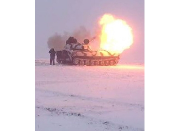 Donbass, artiglieria in azione Donbass, artiglieria in azione