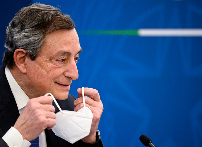 Il presidente del Consiglio Mario Draghi Il presidente del Consiglio Mario Draghi