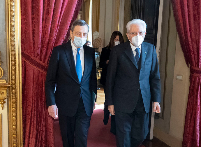 Draghi e Mattarella Draghi e Mattarella