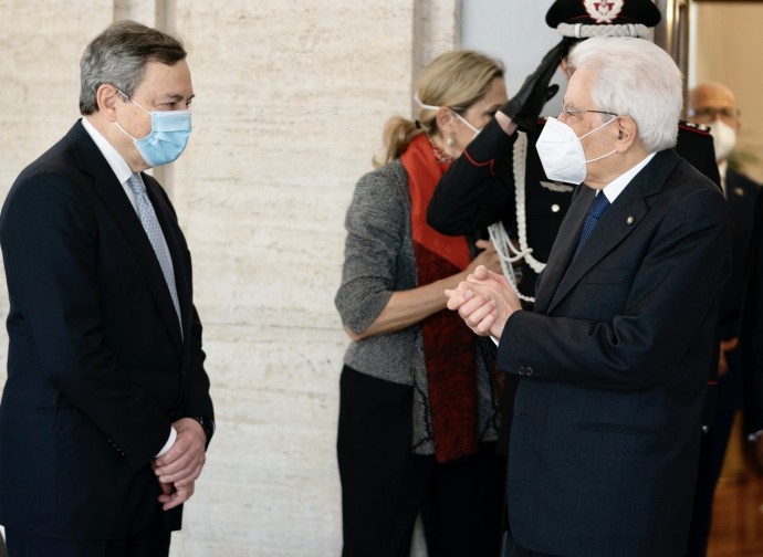 Draghi e Mattarella Draghi e Mattarella