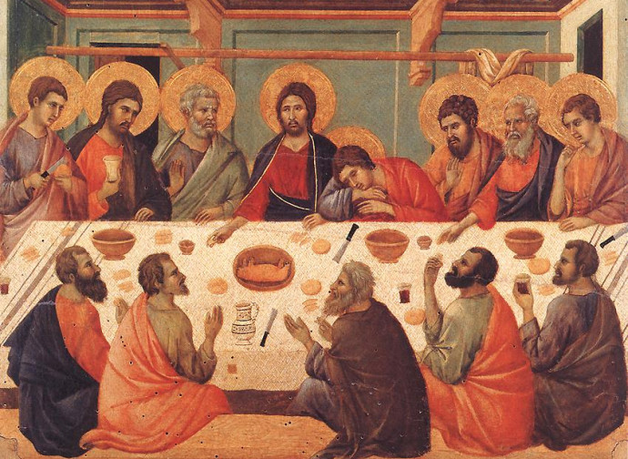 Duccio di Buoninsegna, L'ultima cena Duccio di Buoninsegna, L'ultima cena