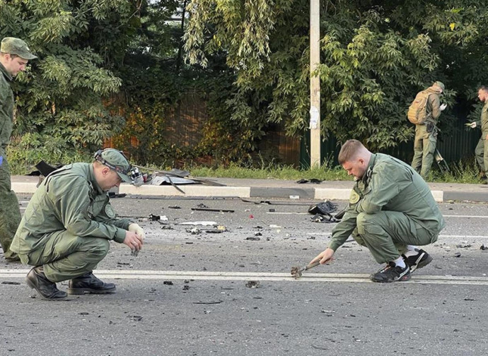 Sul luogo dell'attentato