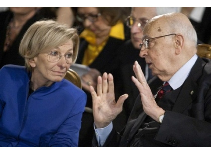 Emma Bonino e Giorgio Napolitano