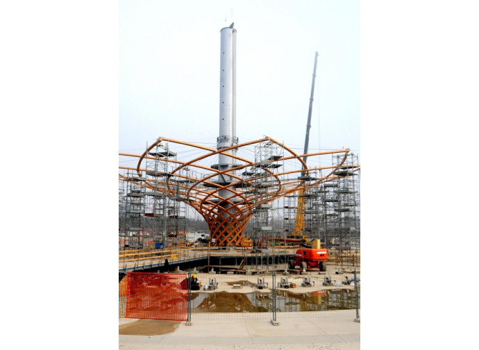 Expo 2015, il cantiere del padiglione italiano Expo 2015, il cantiere del padiglione italiano