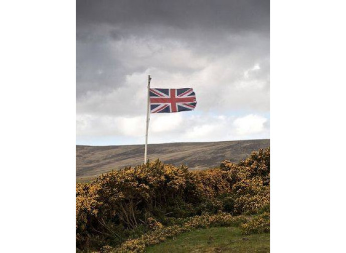 Bandiera britannica nelle Falkland Bandiera britannica nelle Falkland