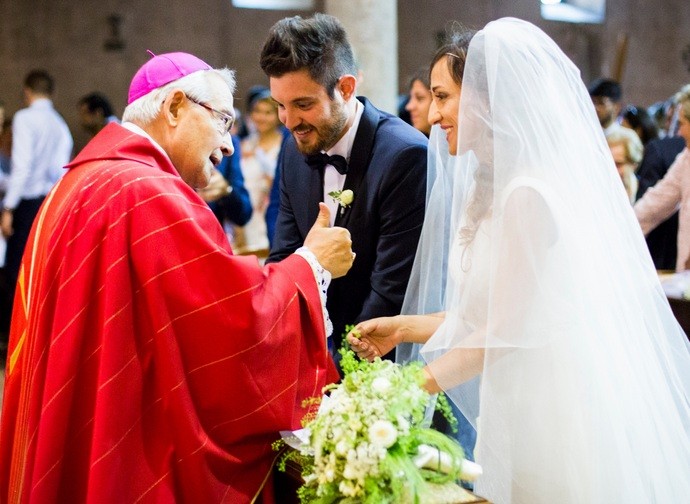 Monsignor Negri al matrimonio di Federico e Benedetta