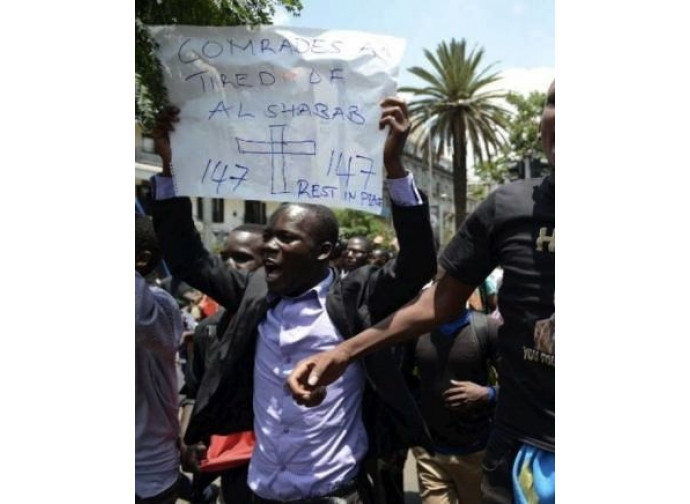 Manifestazione a Nairobi dopo la strage di Garissa