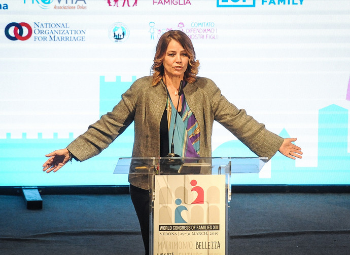 Elisabetta Gardini al Congresso mondiale delle famiglie