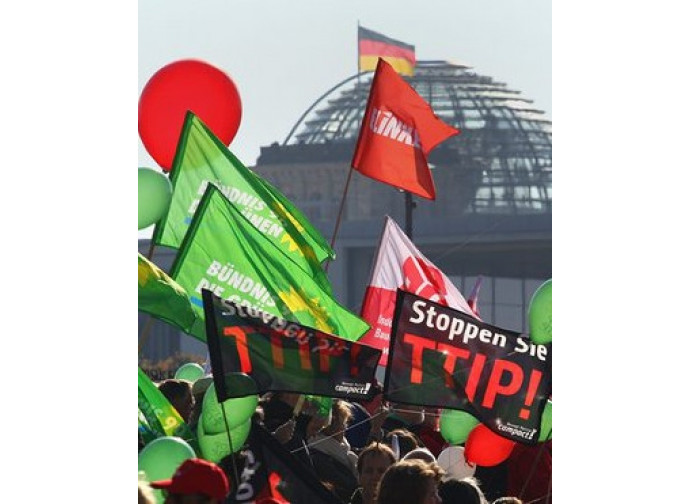 Manifestazione No Ttip a Berlino Manifestazione No Ttip a Berlino