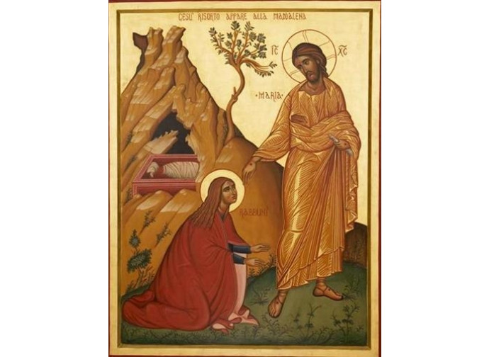 Icona, Gesù risorto appare alla Maddalena Icona, Gesù risorto appare alla Maddalena