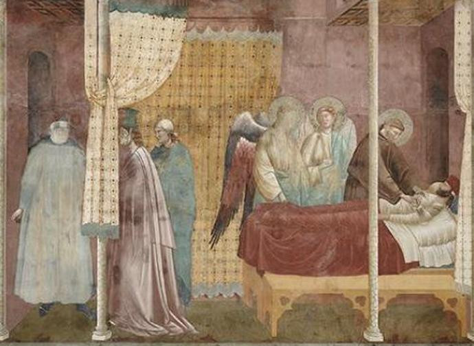 Giotto, san Francesco malato
