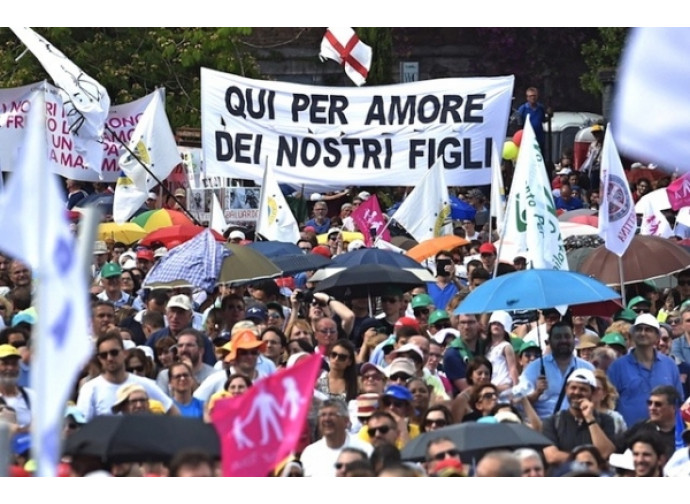La manifestazione del 20 giugno a Roma a difesa della famiglia La manifestazione del 20 giugno a Roma a difesa della famiglia