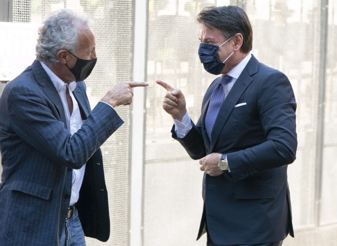 Peter Gomez e Giuseppe Conte Peter Gomez e Giuseppe Conte