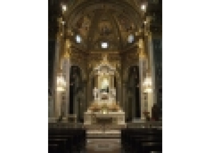 L'altare del santuario della Madonna della Guardia sopra Genova L'altare del santuario della Madonna della Guardia sopra Genova