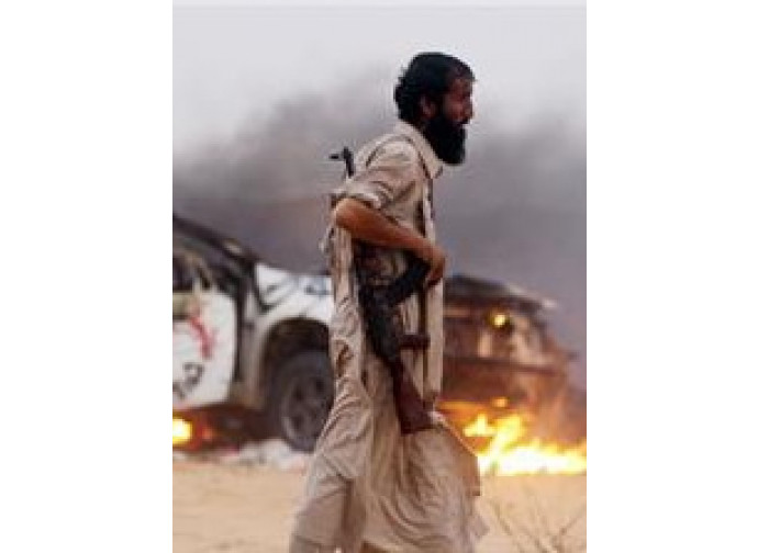 Libia, combattente irregolare Libia, combattente irregolare