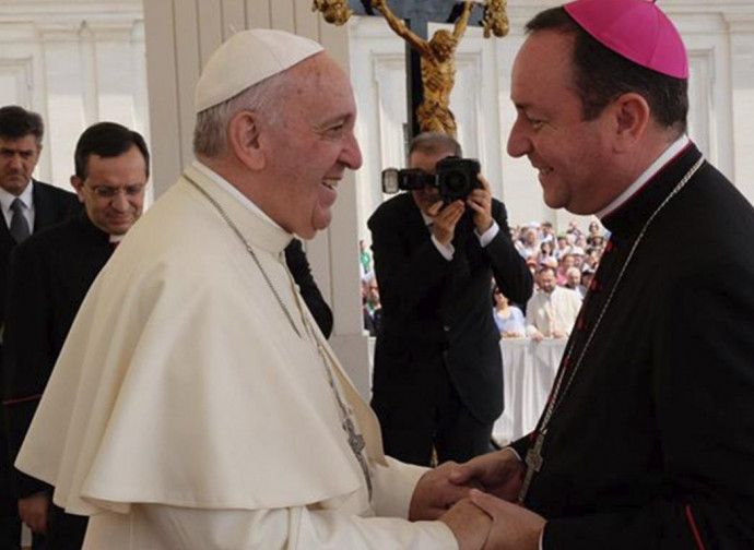 Il Papa con il vescovo Zanchetta