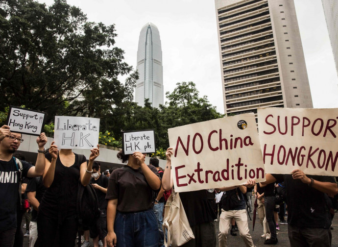 Hong Kong: manifestazioni contro la legge sull'estradizione Hong Kong: manifestazioni contro la legge sull'estradizione