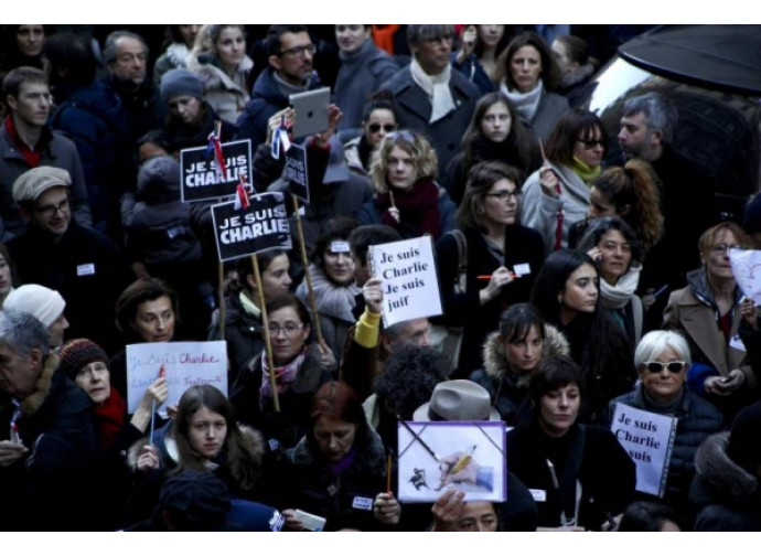 Una manifestazione antiterrorismo