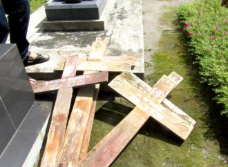 Un nuovo episodio vandalico in un cimitero cristiano nell’isola di Giava