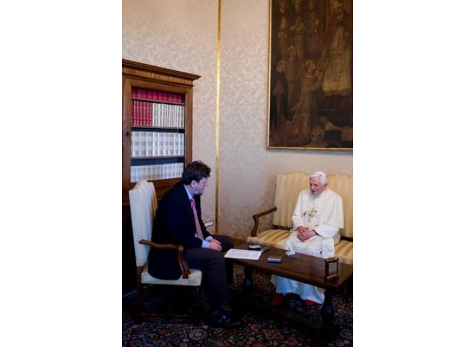Benedetto XVI con Peter Seewald Benedetto XVI con Peter Seewald