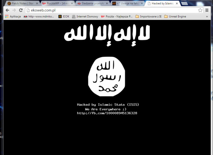 Isis, hacker sfigurano un sito