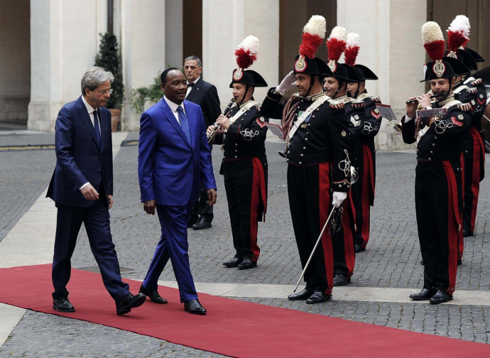 Il premier Gentiloni accoglie il presidente del Niger Mamadou Issoufou