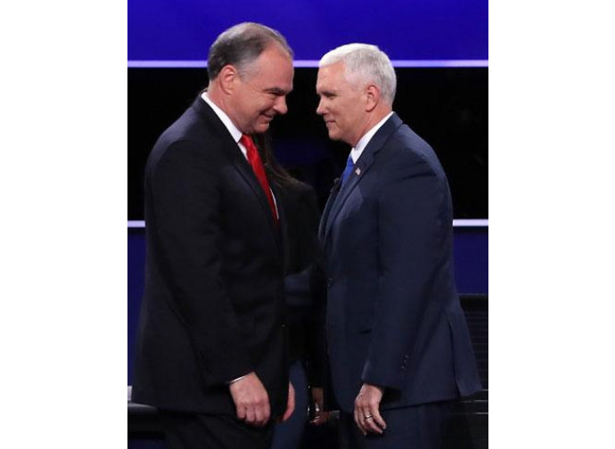 Tim Kaine e Mike Pence Tim Kaine e Mike Pence