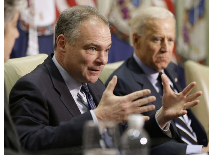 Tim Kaine e Joe Biden Tim Kaine e Joe Biden