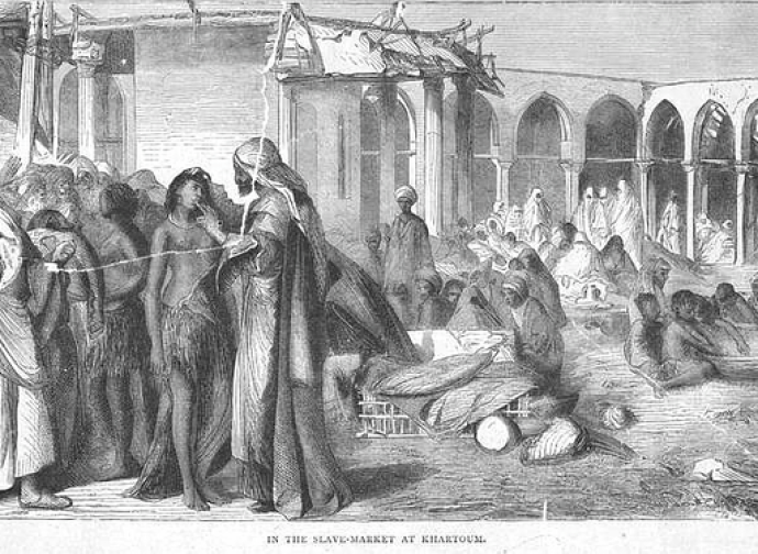 Mercato arabo degli schiavi a Khartoum