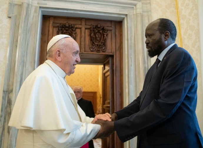 Papa Francesco e Salva Kiir