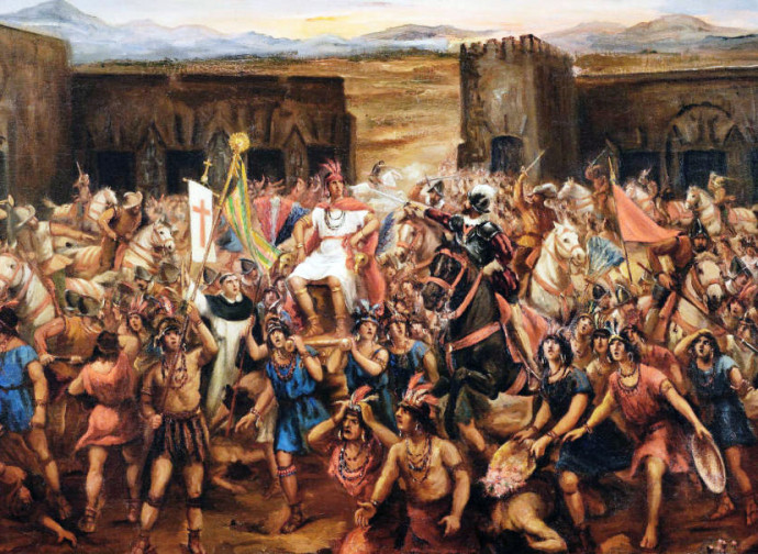 Battaglia di Cajamarca, fra spagnoli e aztechi