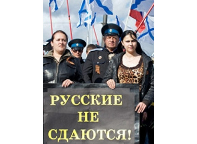 Manifestazione di russi in Lettonia