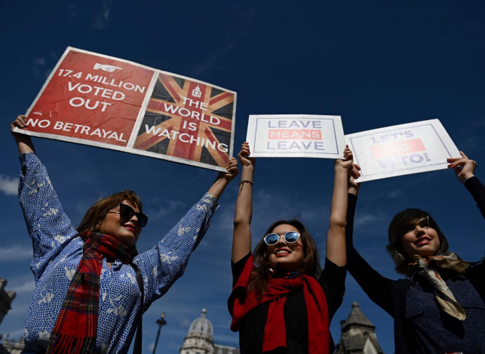 Manifestazione pro-Brexit Manifestazione pro-Brexit