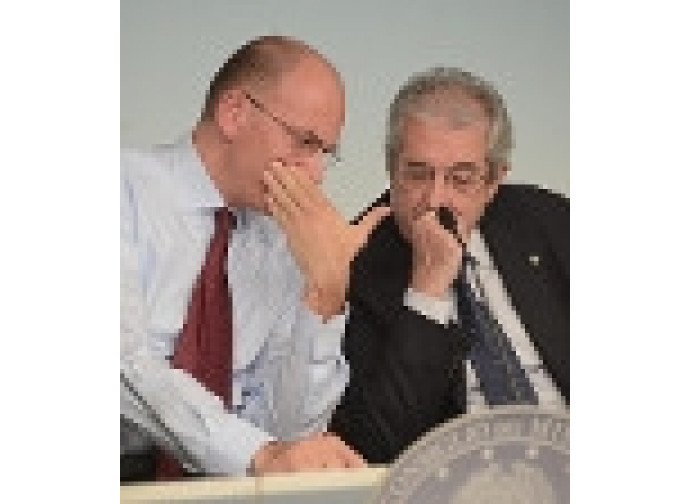 Letta e Saccomanni Letta e Saccomanni